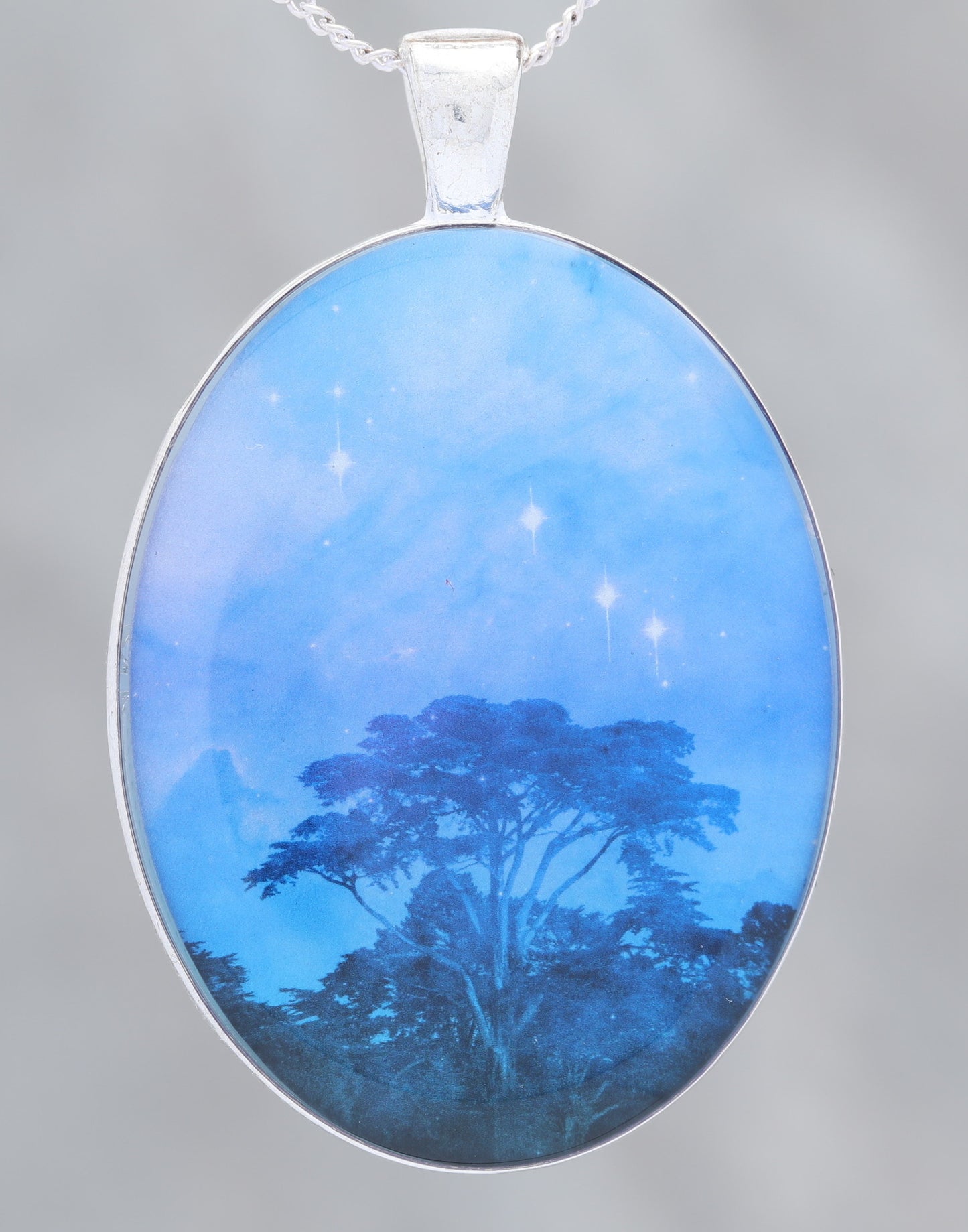 Trees Dreaming - Beautiful glow-in-the-dark Astronomy Pendant from the Carina Nebula